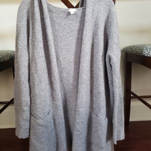 Long Hooded Sweater Cardigan
